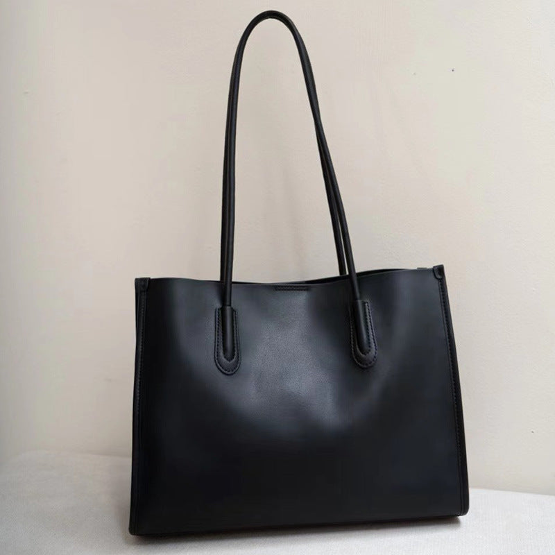 Sac en cuir véritable de grande capacité
