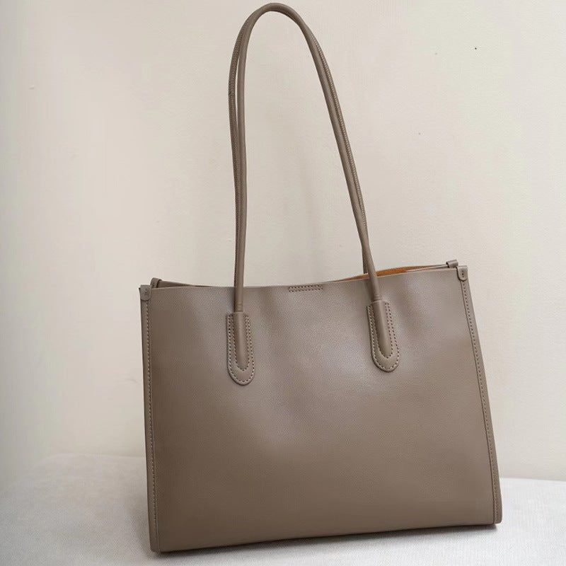 Sac en cuir véritable de grande capacité