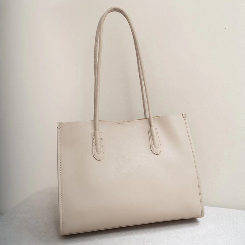 Sac en cuir véritable de grande capacité