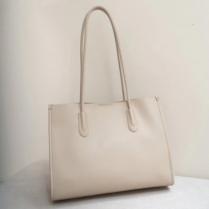 Sac en cuir véritable de grande capacité
